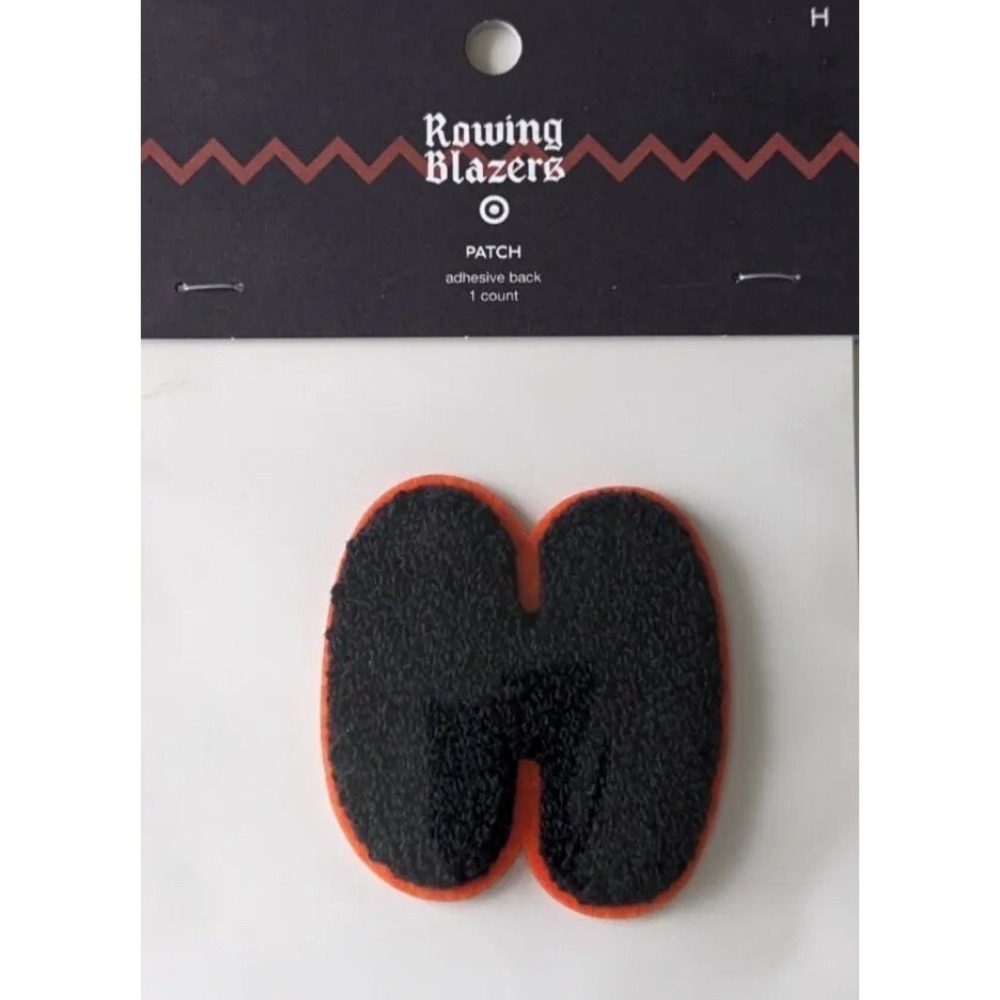 Brand New Limited Edition‎ Rowing Blazers x Target Letter Patch "H" Orange Navy